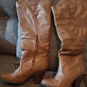 Classy Mid Calf Brown Boots